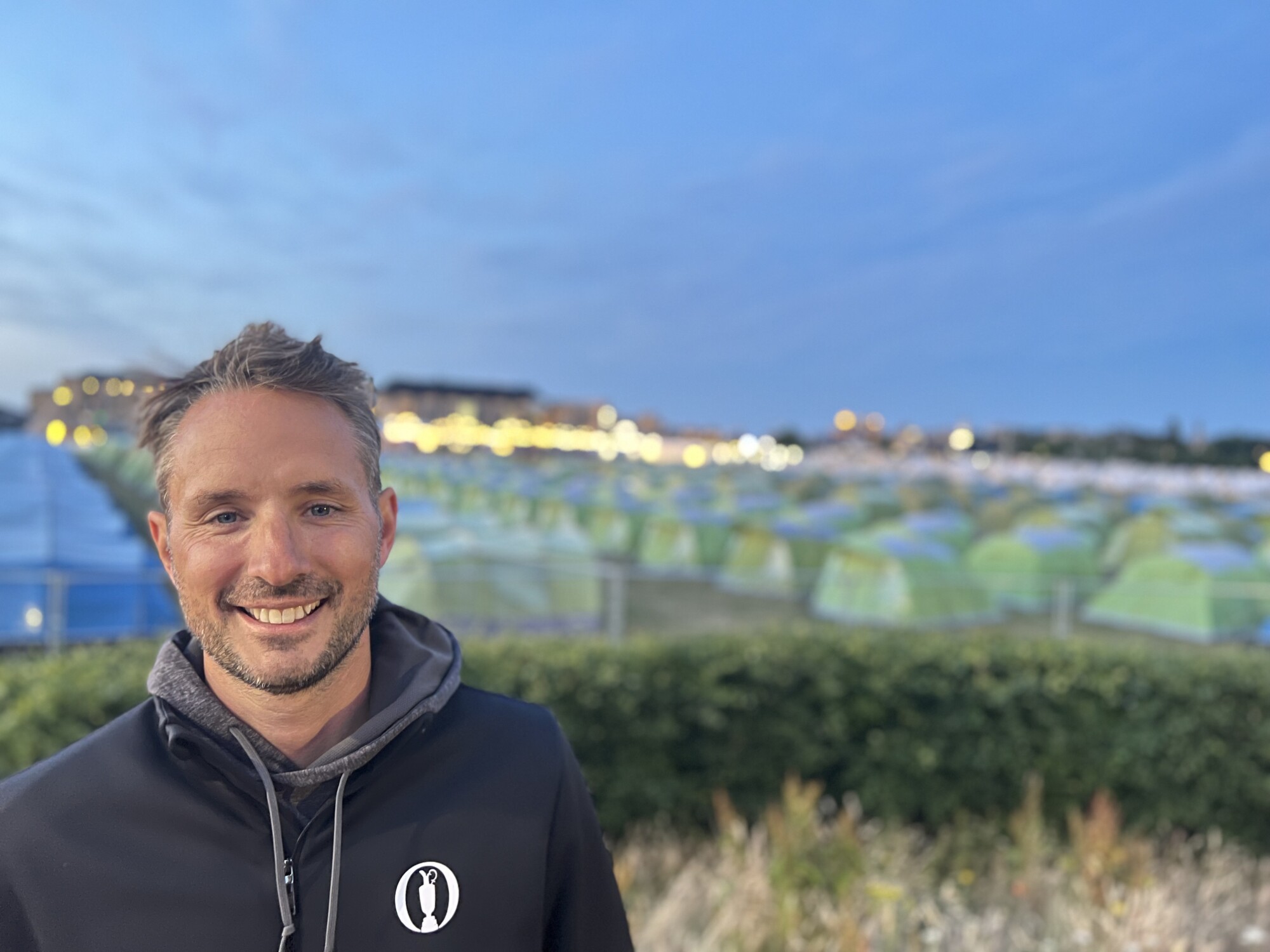 Tom Critchley, the camp leader in charge of the entire British Open tent city operation for the R&A