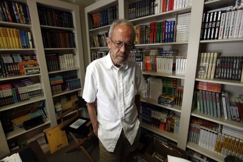Author Elmore Leonard, 86, who died Tuesday, stands in his Bloomfield Township, Mich., home last year.