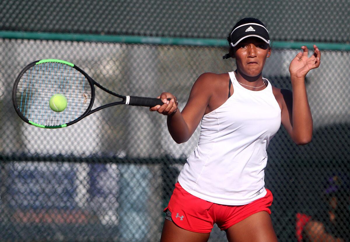 Photo Gallery: Burbank High vs. Burroughs in girls tennis