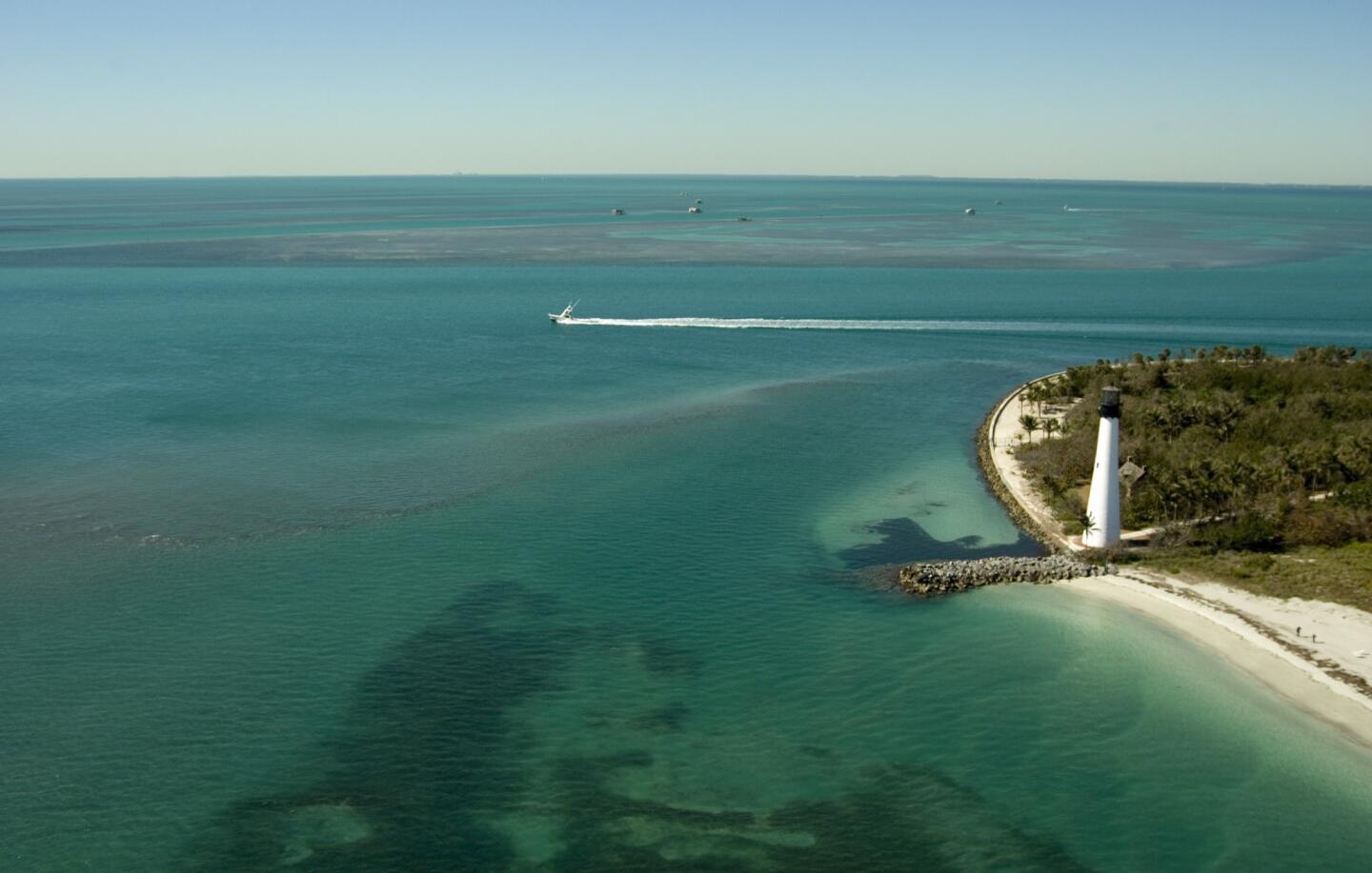 The lighthouse in Key Biscayne offers free guided tours with great views from the top.