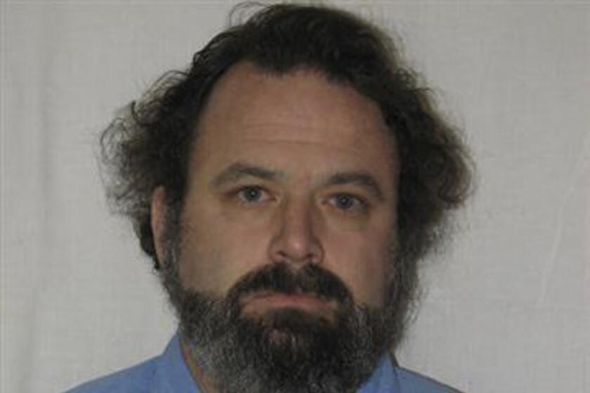 This June 20, 2007, photo released by the California Department of Corrections and Rehabilitation shows Spencer Brasure. The 49-year-old inmate convicted of torturing and burning his victim alive has died on California's death row, prison officials said Thursday, Nov. 14, 2019. His cause of death is awaiting an autopsy, but officials say it doesn't appear to be foul play. (California Department of Corrections and Rehabilitation via AP)