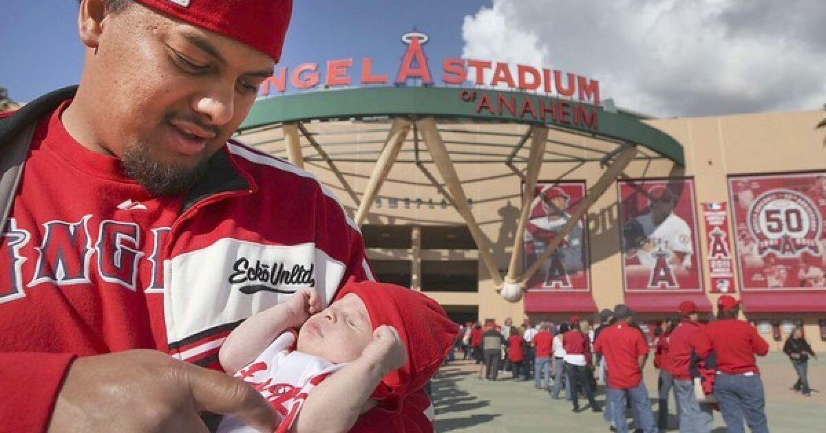 Angels home opener Los Angeles Times