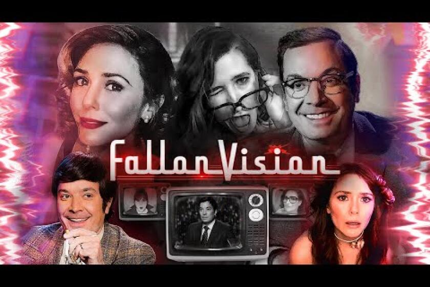 FallonVision with Elizabeth Olsen ft. Kathryn Hahn (WandaVision Parody) | The Tonight Show