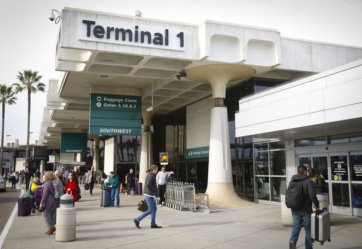 Howard Lipin  U-T file Bringing transit to the airport comes as the airport authority prepares to redevelop the facility, particularly the aging Terminal 1.
