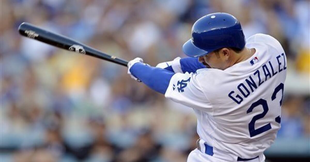 Adrian Gonzalez homers in 1st at-bat with Dodgers - The San Diego