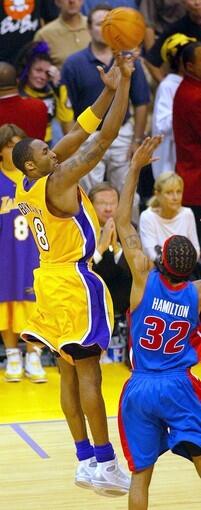 33. Kobe Bryant vs. Detroit Pistons, Game 2 NBA Finals, June 8, 2004.