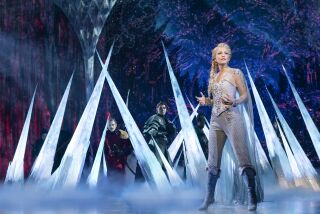 Caroline Bowman as Elsa in the national touring production of "Frozen — the Musical."
