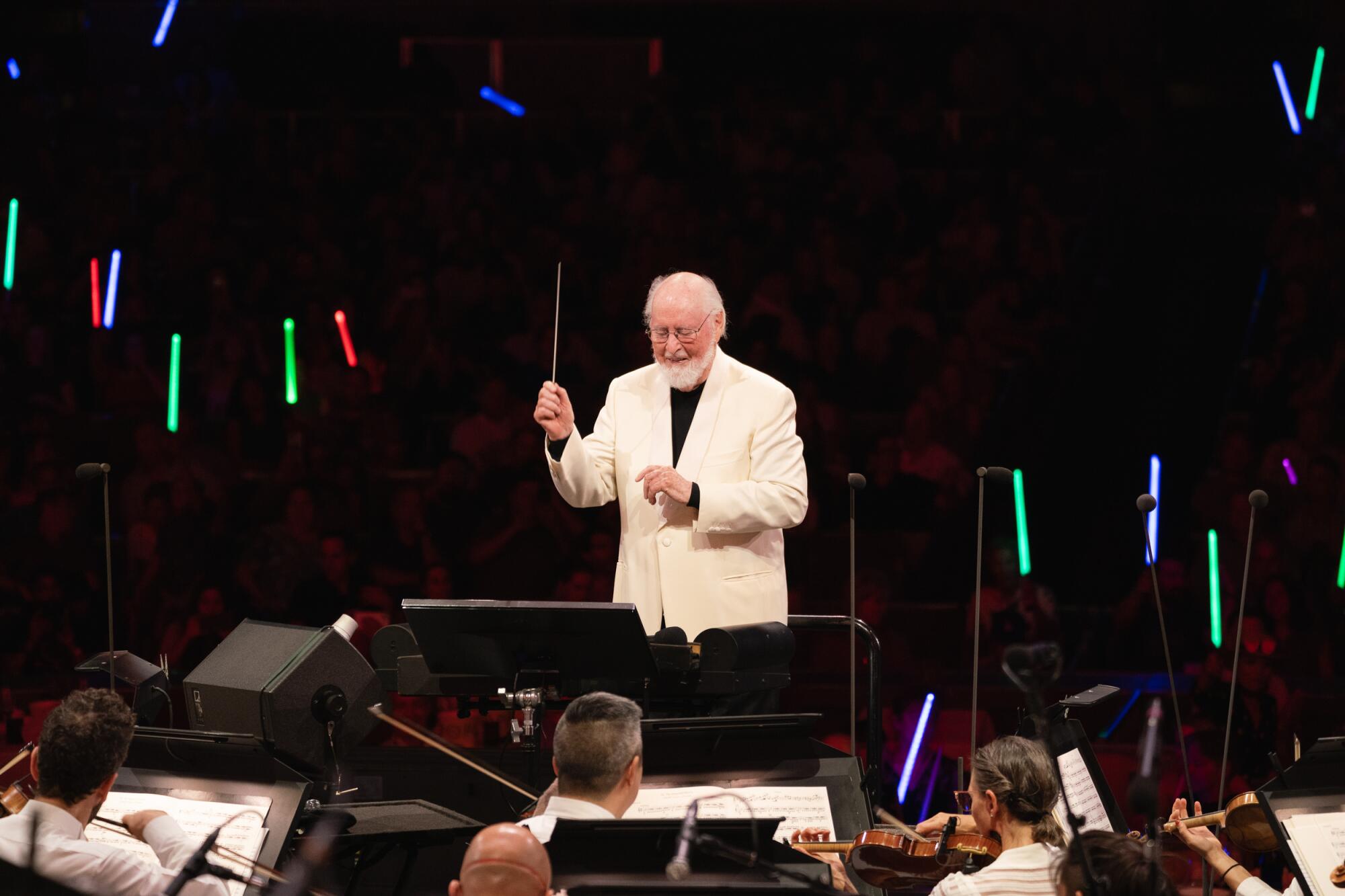 El compositor y conductor John Williams al mando de la LA Phil el pasado 2 de septiembre.