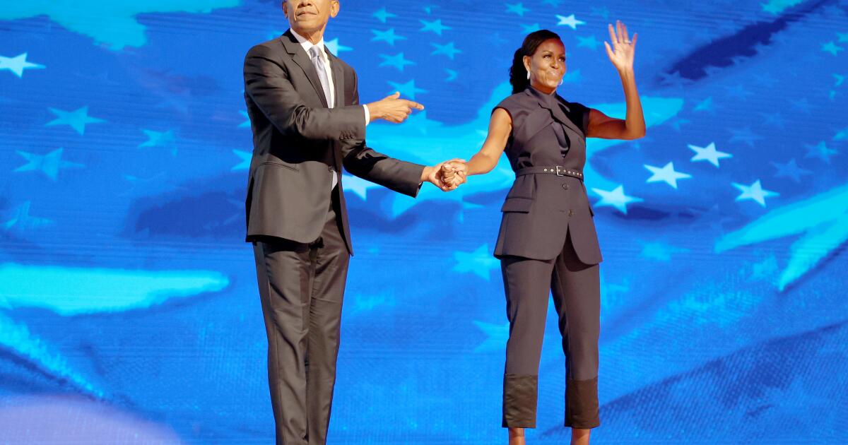 At DNC, Barack and Michelle Obama carry hearth and vengeance