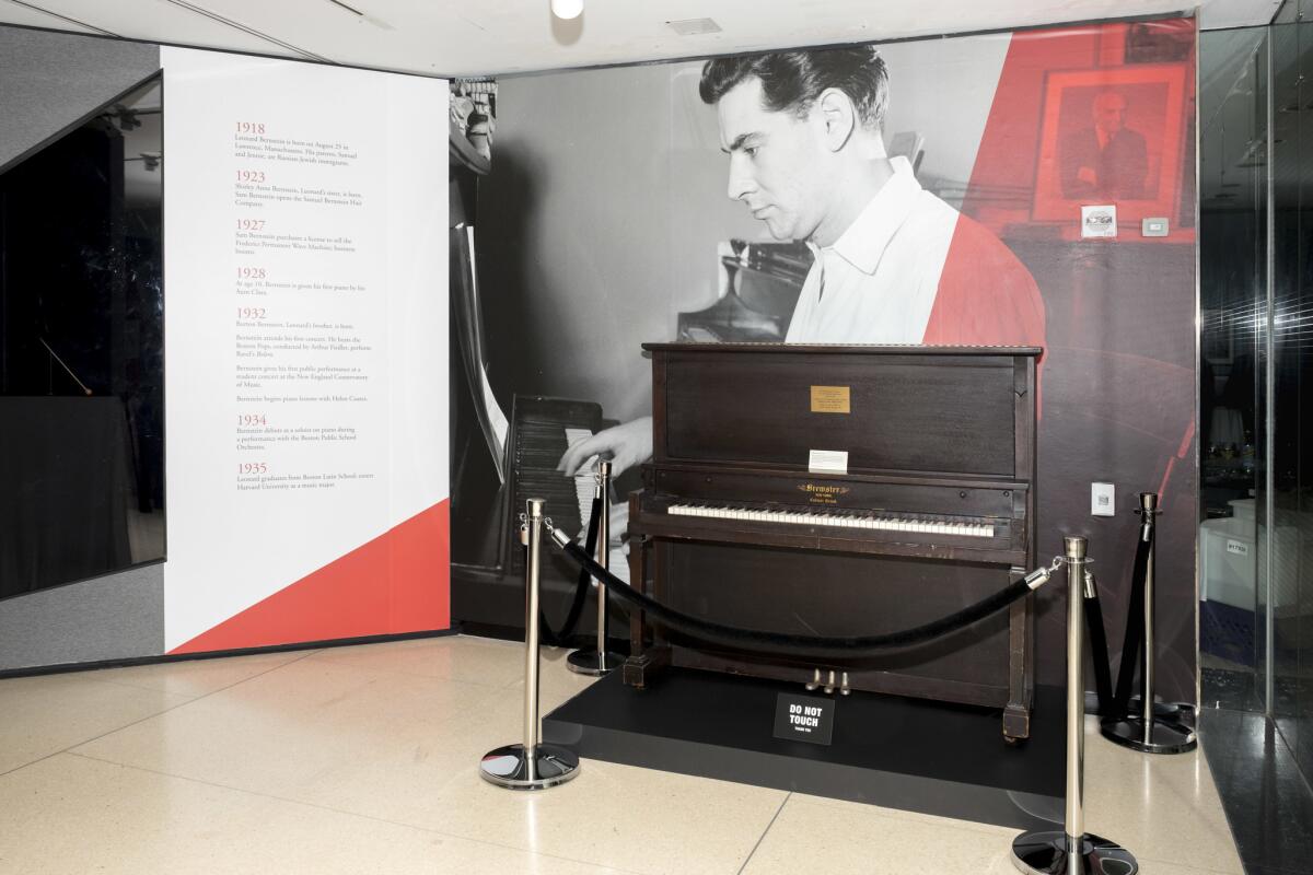 "Leonard Bernstein at 100" traveling exhibition organized by the Grammy Museum.