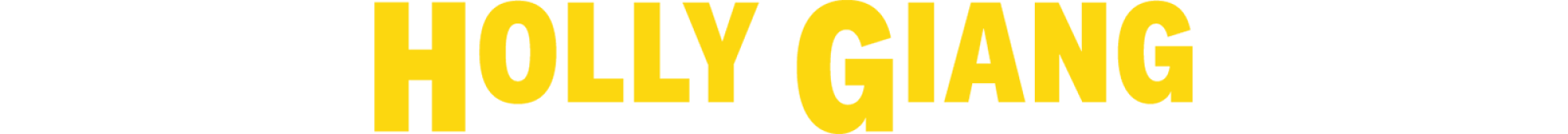 The words 'Holly Giang' in yellow