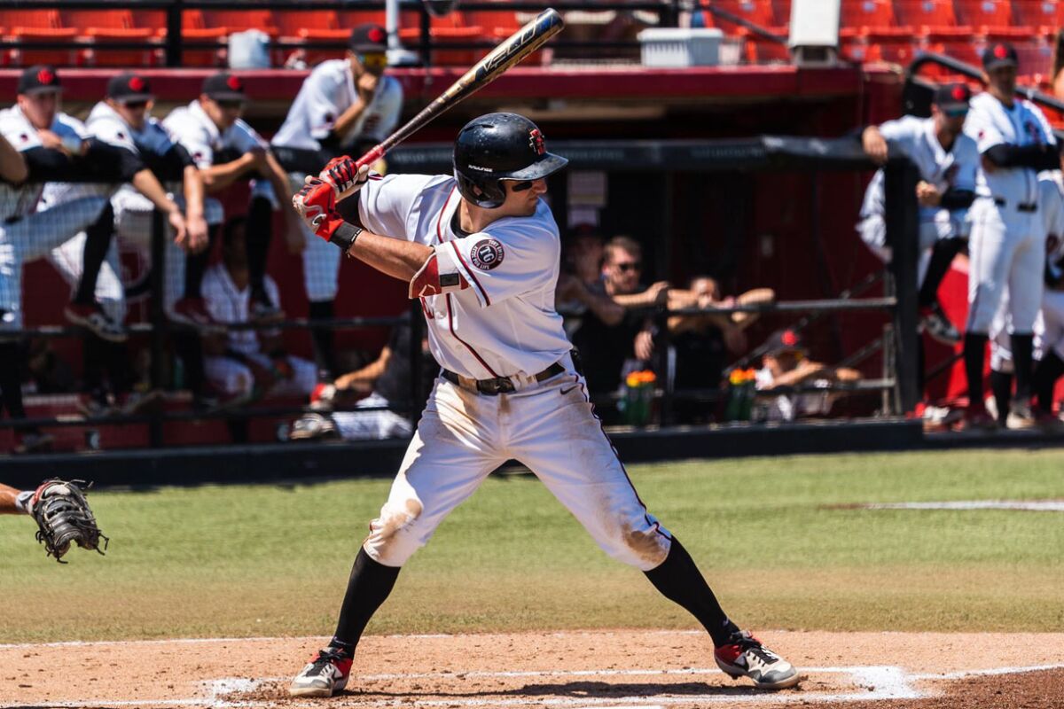 Junior Casey Schmitt is San Diego State's top returning run producer after batting .315 last season with five homers and 36 RBIs.