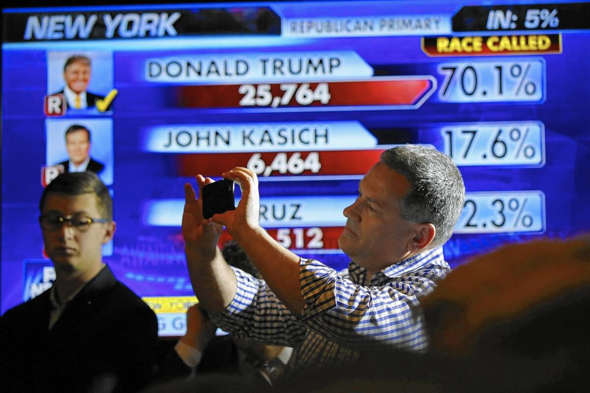 Results from the Republican primary in New York.