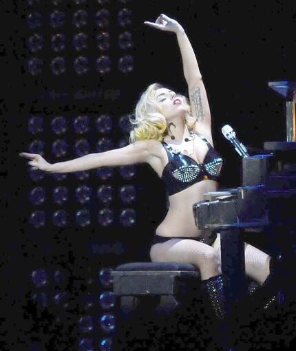 Lady Gaga falls, but the show must go on
