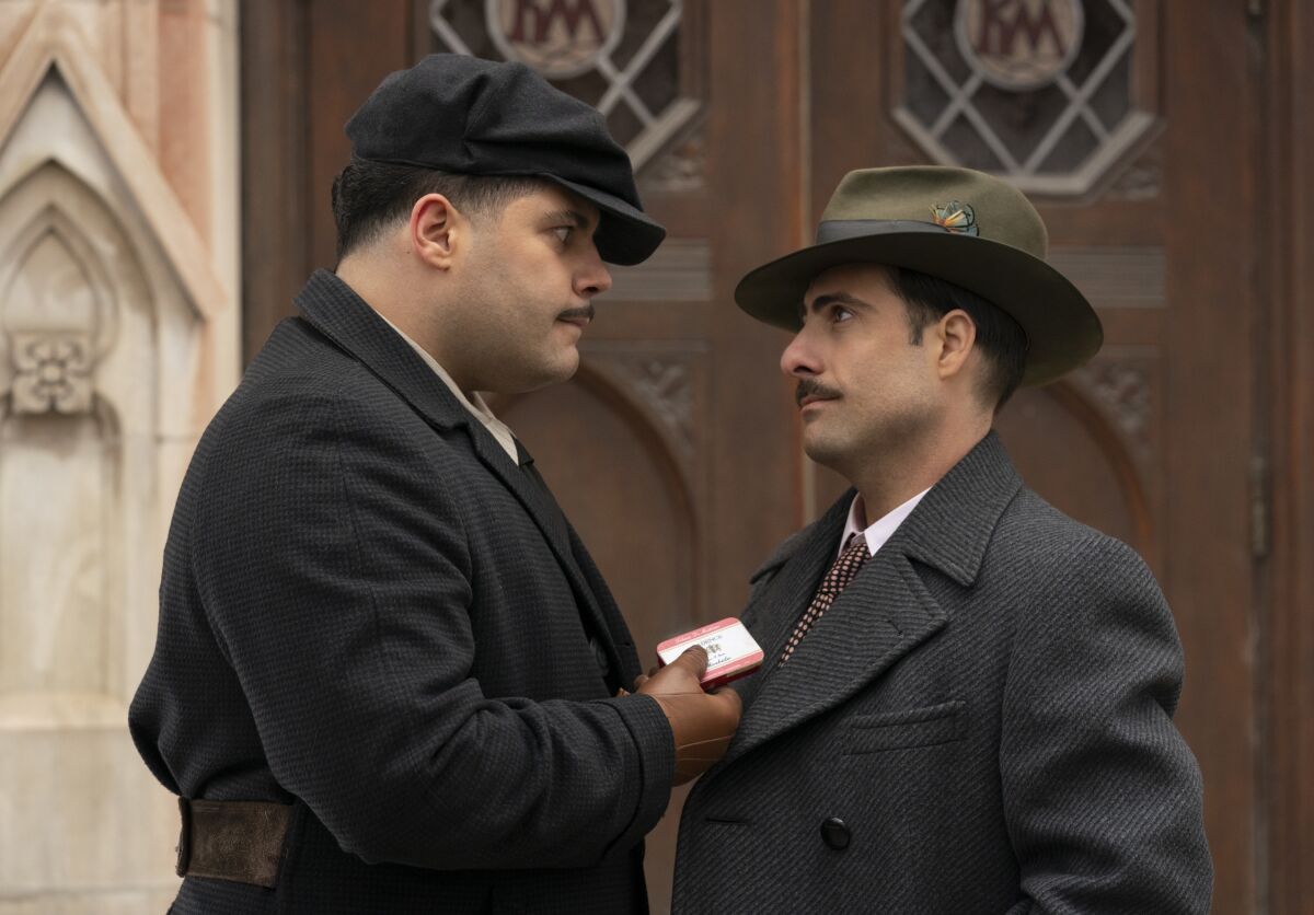 Salvatore Esposito and Jason Schwartzman in FX's "Fargo."