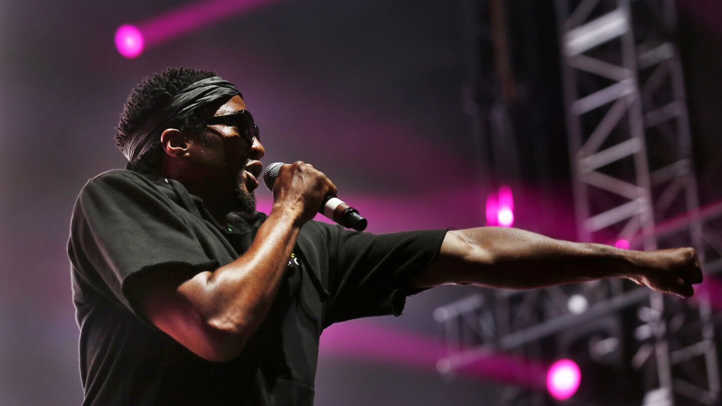 Q-Tip of A Tribe Called Quest performs at the FYF Fest in Exposition Park in Los Angeles.