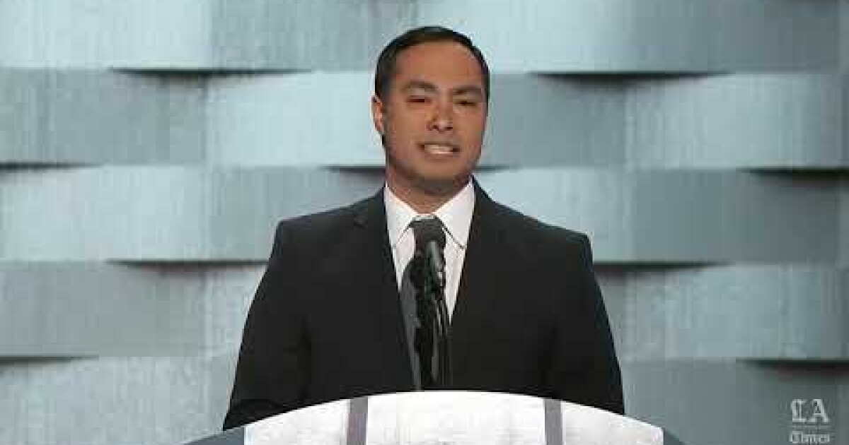 Rep. Joaquin Castro of Texas speaks at the Democratic National ...