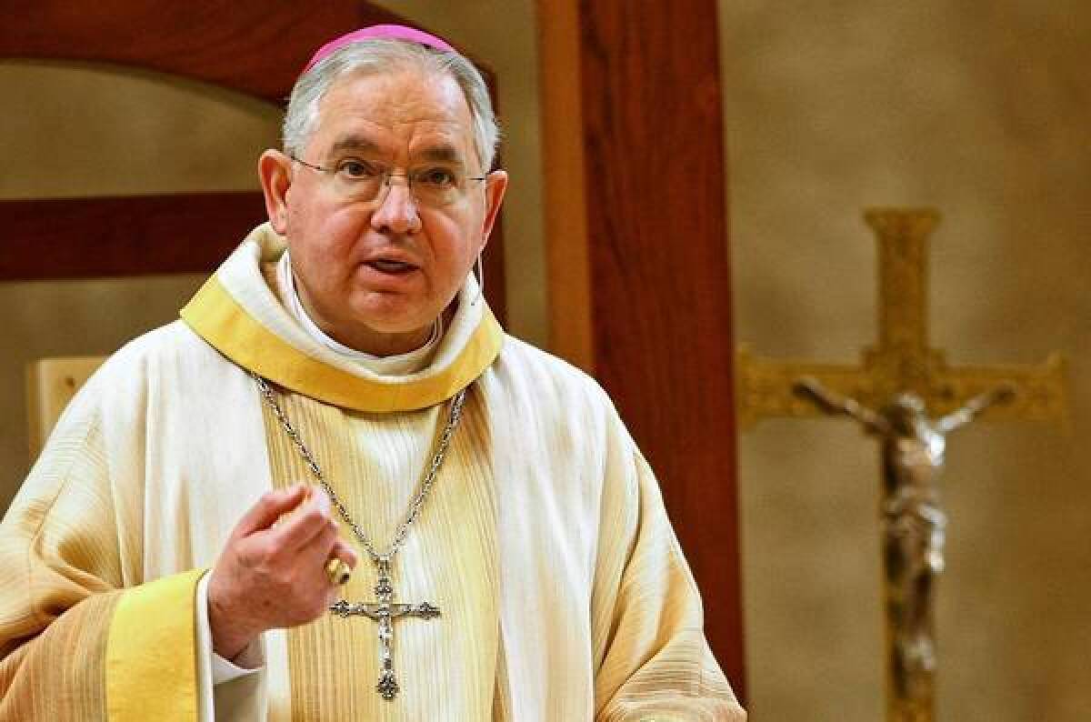 Archbishop Jose Gomez wants congregants to think of immigration in terms of souls, not statistics.