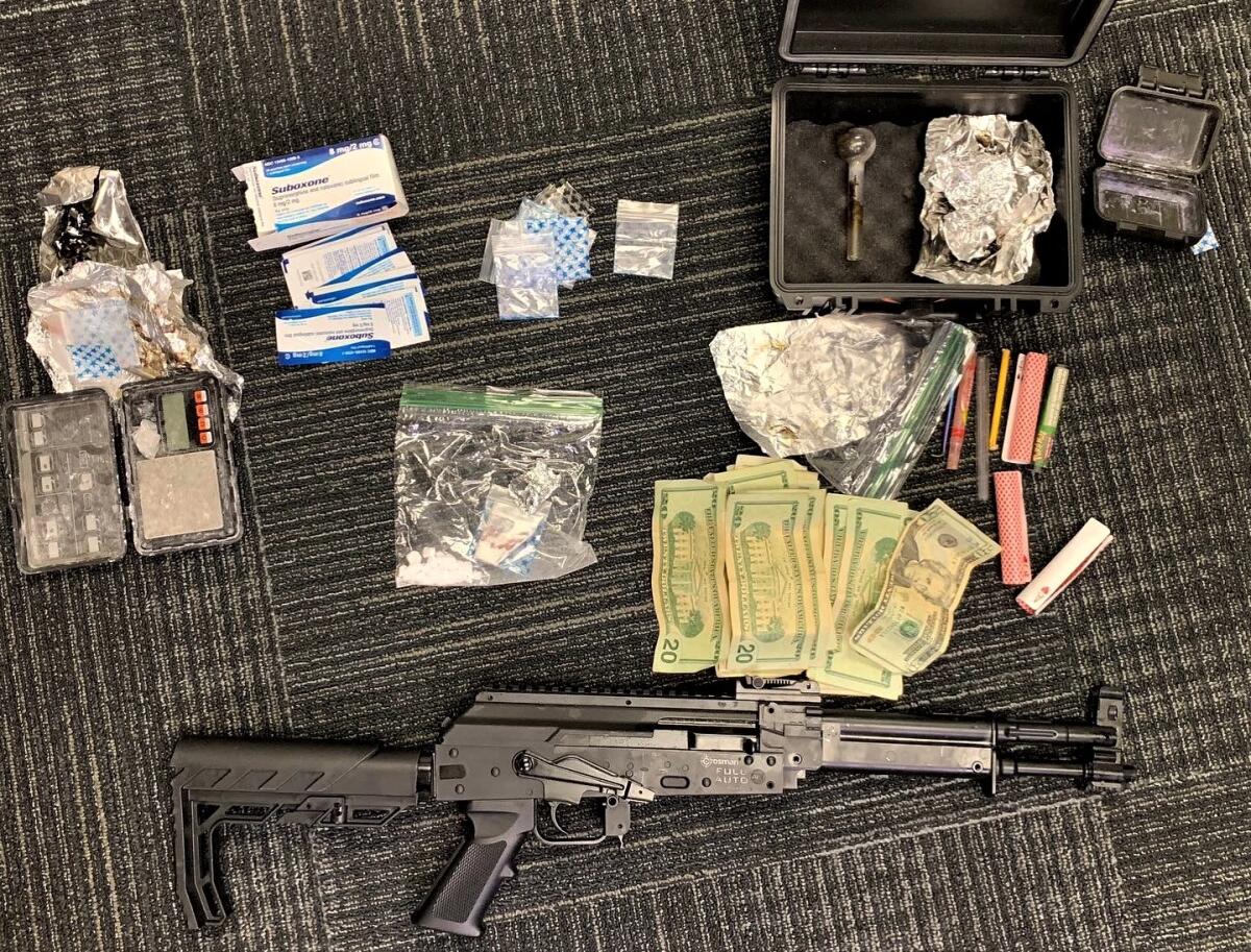 Costa Mesa police recovered fentanyl, suboxone, cash and a BB rifle after executing a warrant on a Huntington beach home.