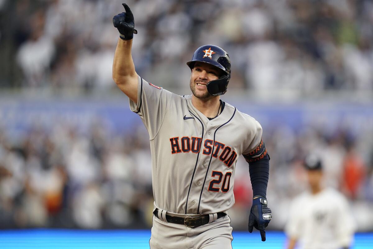 Astros shut out Yankees to move one win away from World Series - Los  Angeles Times