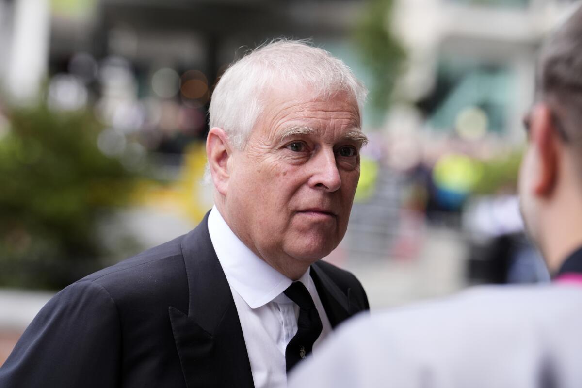U.K. lawmakers approve release of documents on former Prince Andrew - Los Angeles Times