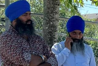 Satinder Pal Singh Raju, an active organizer in the Khalistan movement, left.