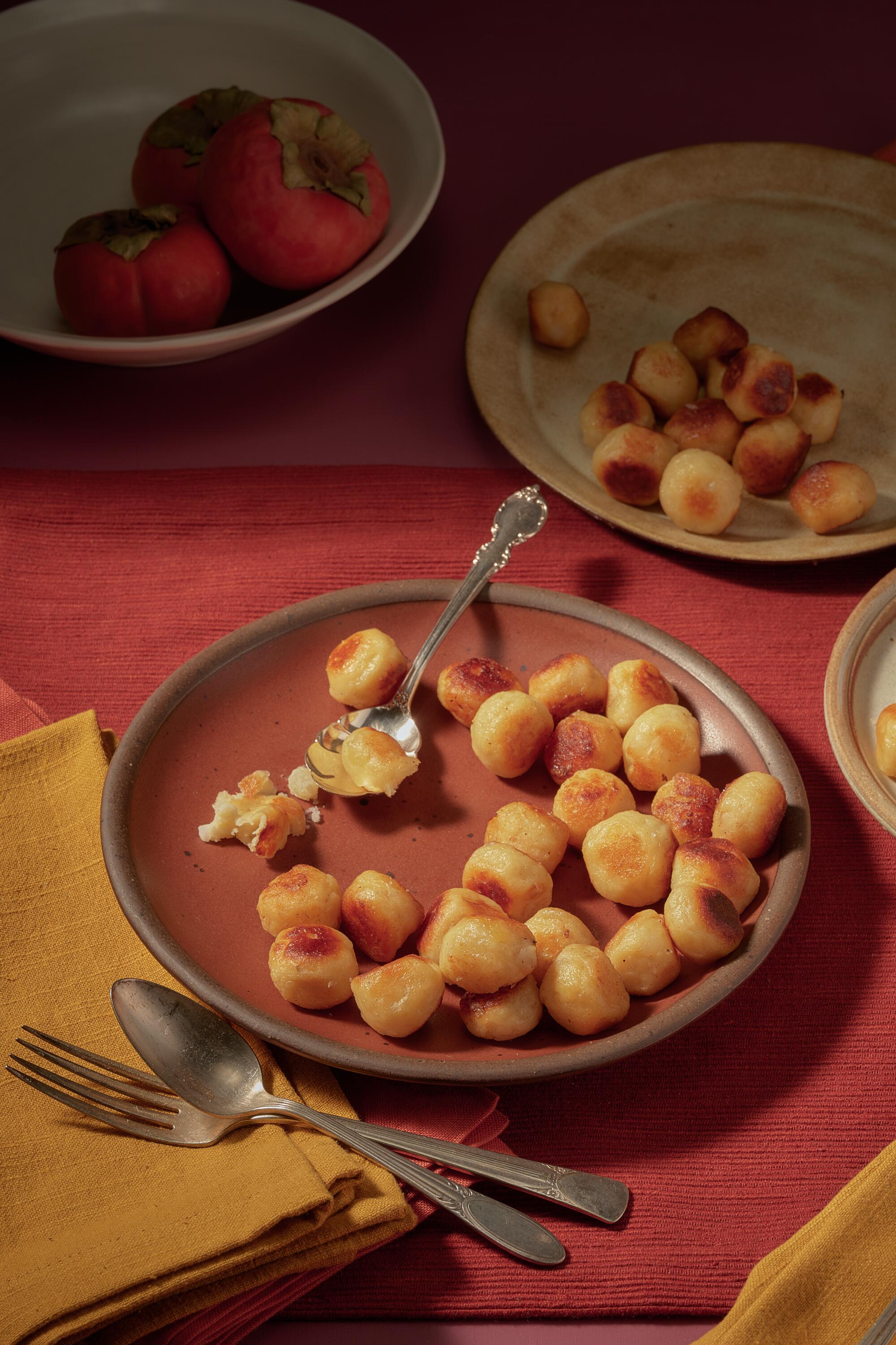 The perfect, crispy golden-brown potato balls.