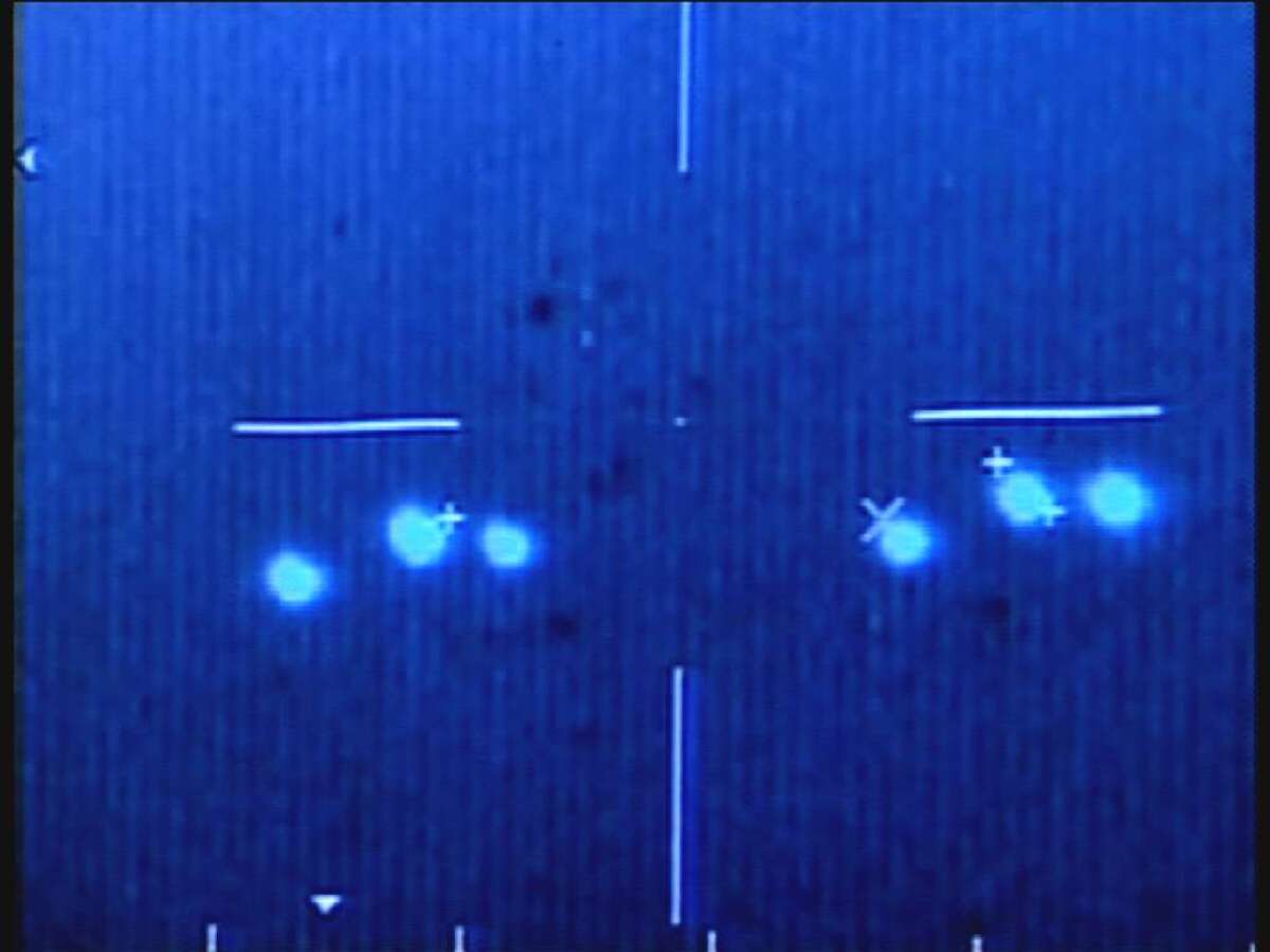 This image made from video shows unidentified flying objects in  Mexico.