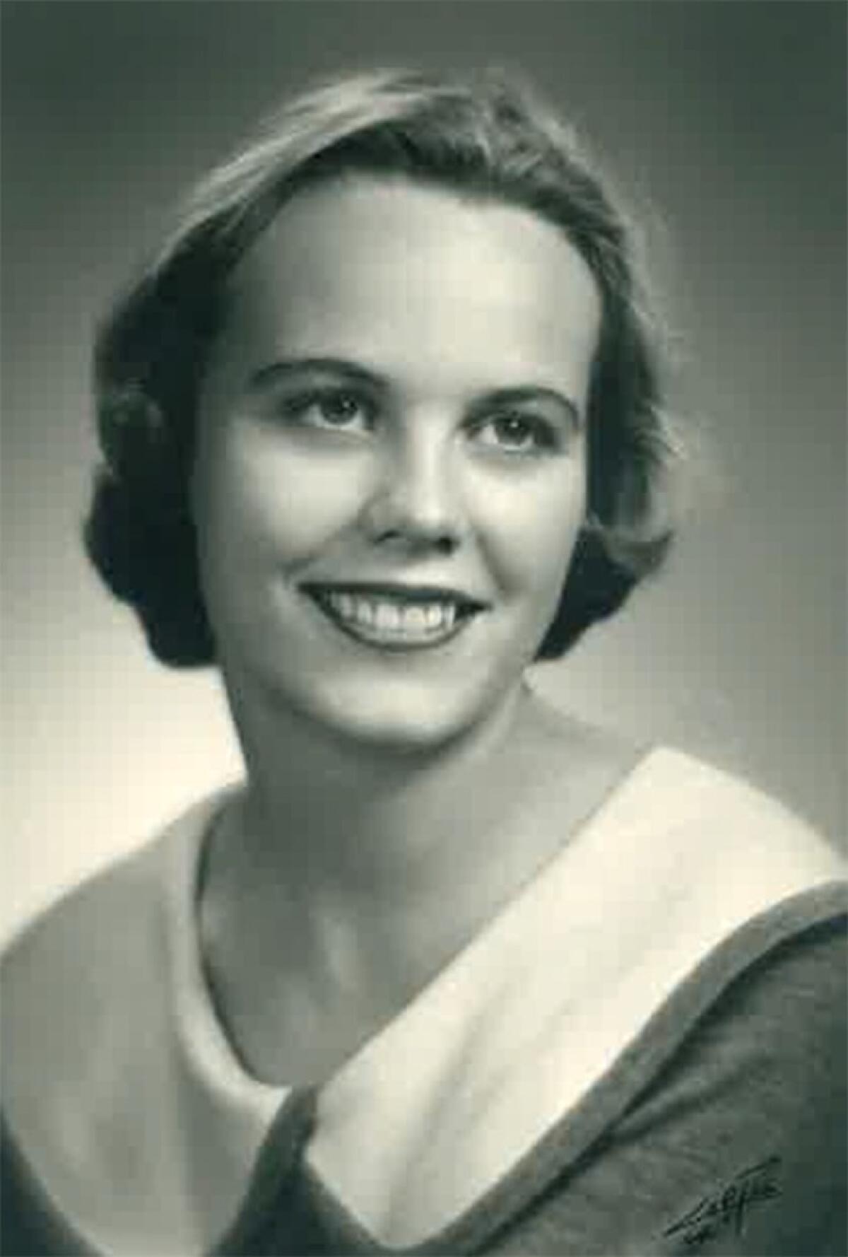 Sue Finley, as photographed in 1957. (Sue Finley)