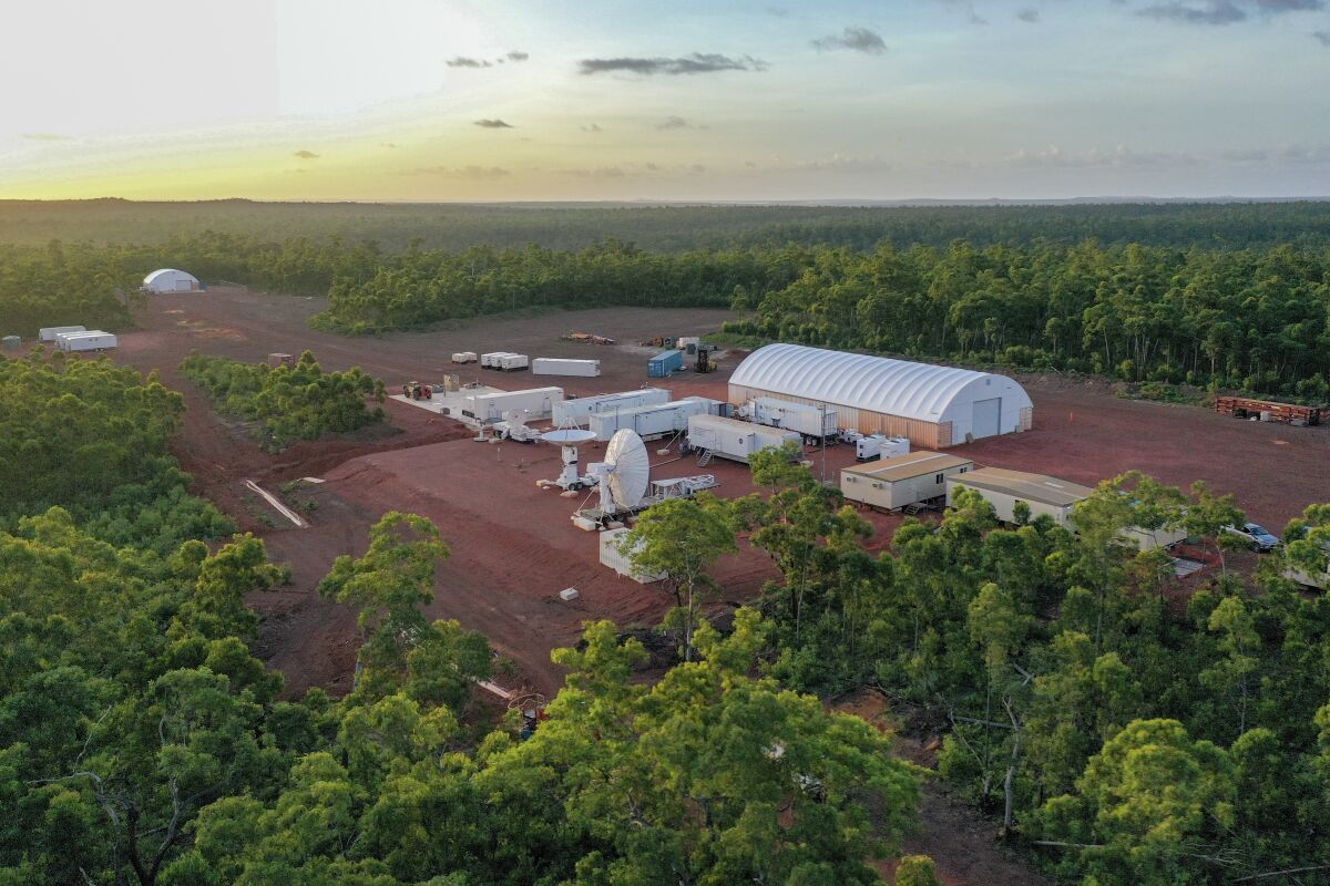 The Arnhem Space Centre is seen on the Gove Peninsula in Australia's Northern Territory May 2, 2022. NASA will launch a research rocket from remote northern Australia this month in the agency's first launch from a commercial facility outside the United States. (Equatorial Launch Australia via AP)