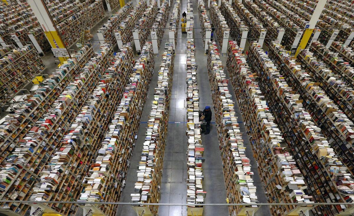 An Amazon.com fulfillment center in Phoenix. Working conditions at the online retailer are under scrutiny.