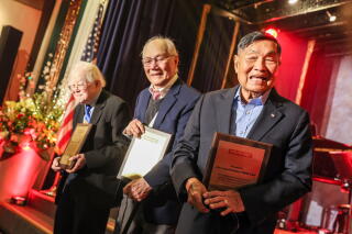 Tony Lam and others at an event honoring them