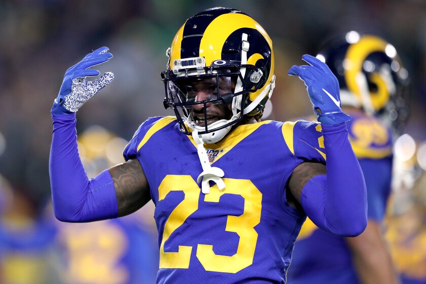 Former Rams cornerback Nickell Robey-Coleman signed with the Philadelphia Eagles on Wednesday..