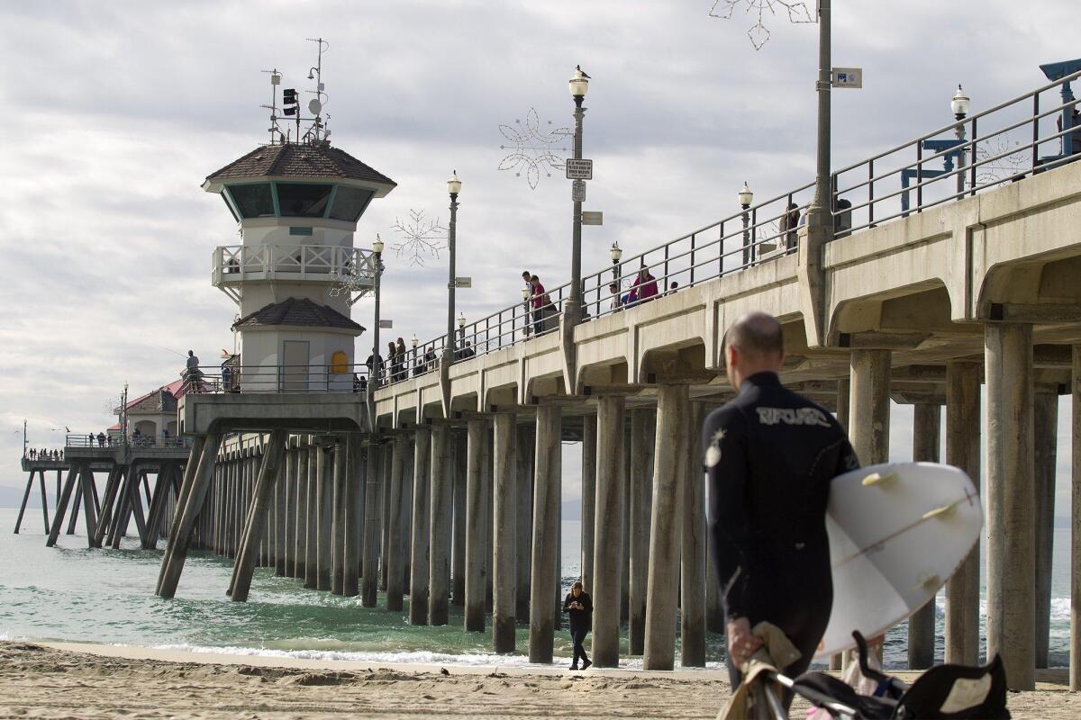 New coin-operated, mounted binoculars are to be installed later this month on the Huntington Beach pier. The improved optics will still cost 50 cents, according to a city official.