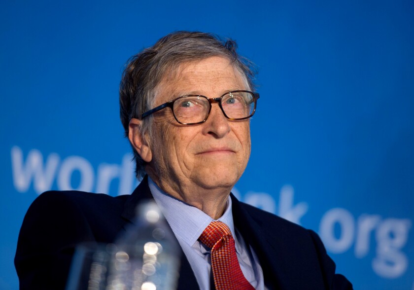 Bill Gates of Microsoft is interviewed in 2018.