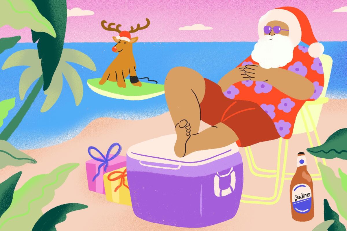 "I think that Papa Noel would rather be on a beach having a cold beer."