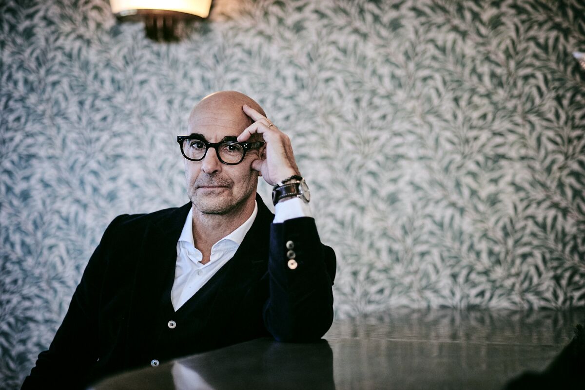  Stanley Tucci, at London's Olympic Studio, says the emotional journey of "Supernova" is universal.