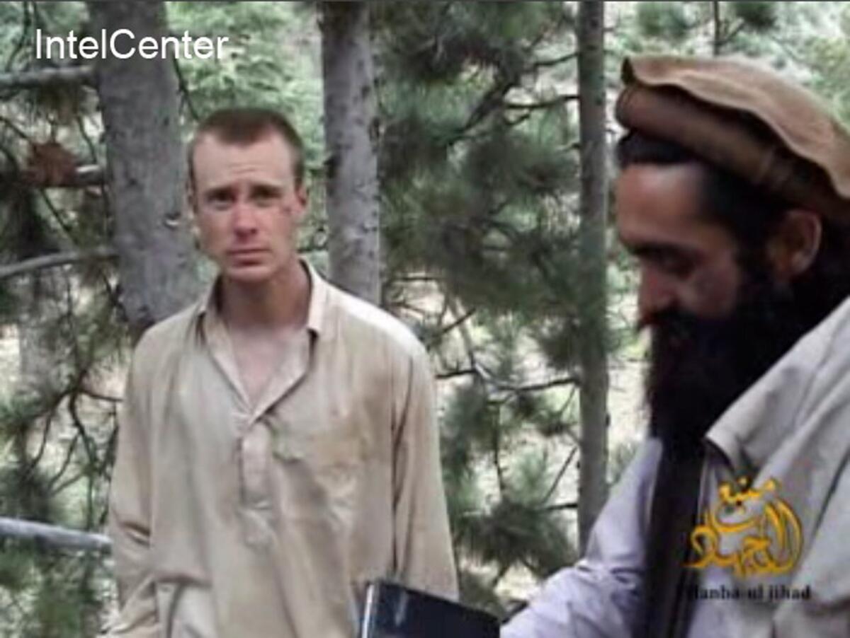 U.S. Army Sgt. Bowe Bergdahl is seen in an image provided by IntelCenter in 2010.