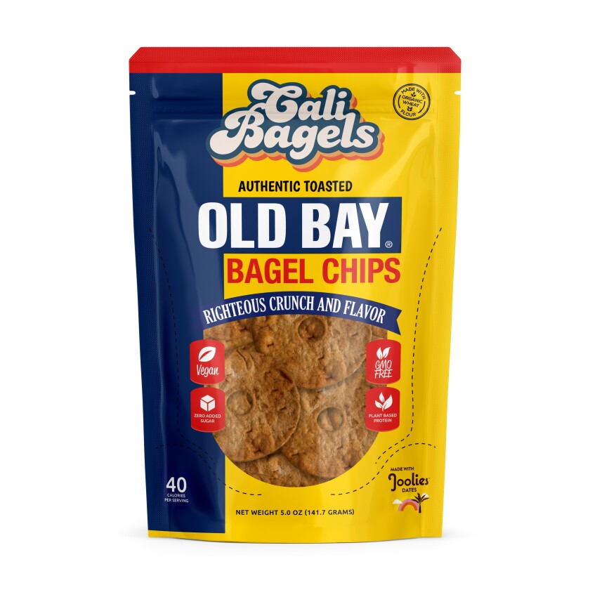 CaliBagels chips featuring Old Bay seasoning were started in a La Jolla kitchen.
