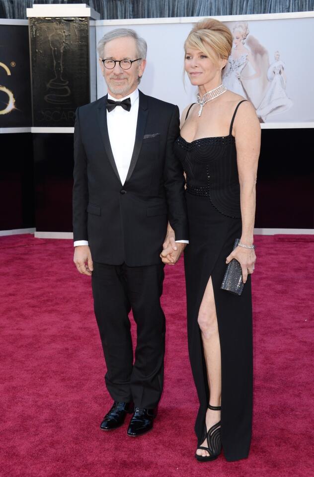 Oscars 2013 arrivals: Steven Spielberg and Kate Capshaw