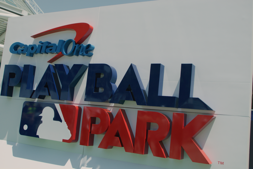 Sign at Play Ball Park in downtown Los Angeles