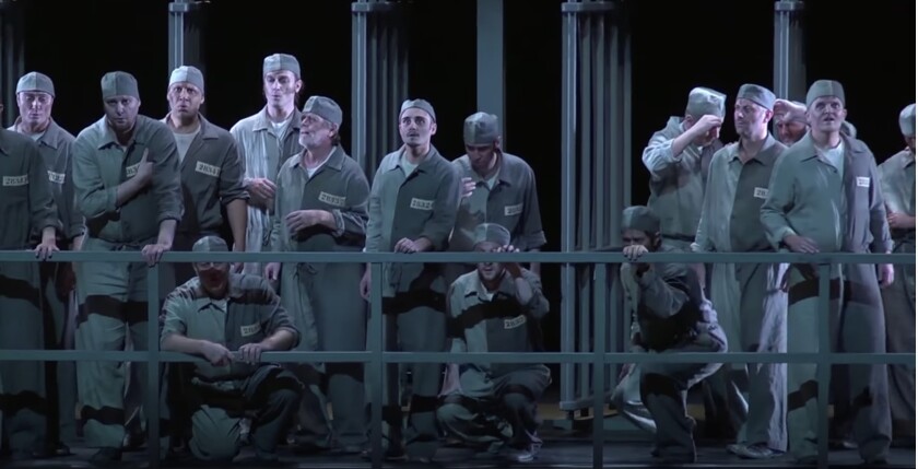 The prisoners rediscover sunlight in Beethoven's "Fidelio"; the post-virus reopening won't be like this.