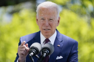 President Joe Biden speaks about COVID-19, on the North Lawn of the White House, Tuesday, April 27, 2021, in Washington. (AP Photo/Evan Vucci)