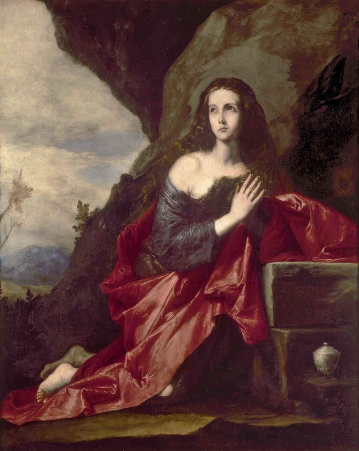 La Magdalena penitente del pintor español barroco José de Ribera, pintado en 1641