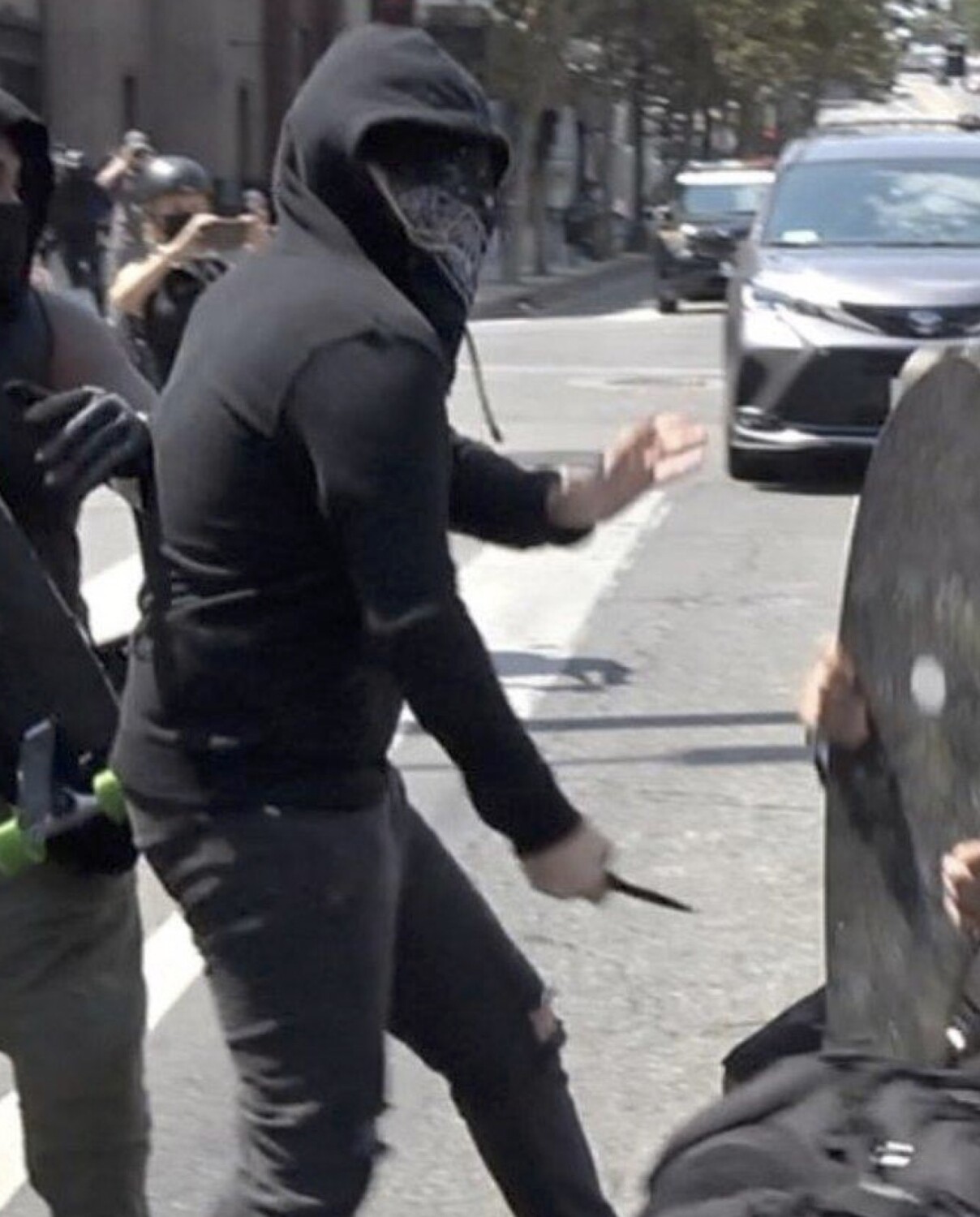 LAPD arrests suspect in stabbing of anti-vaccination protester
