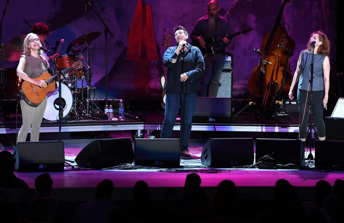 Laura Veirs, k.d. lang and Neko Case perform at the Greek Theatre.