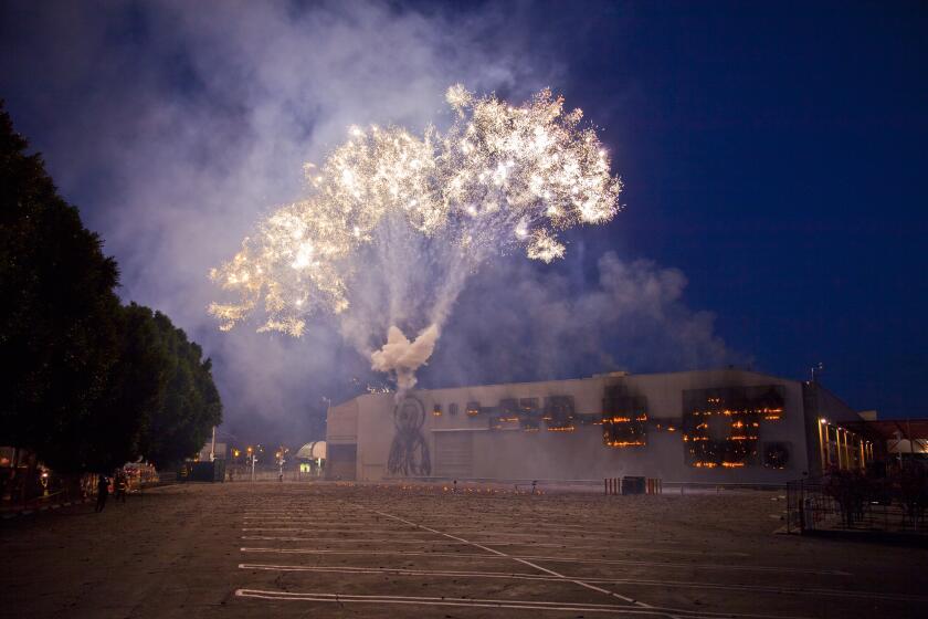 Cai Guo-Qiang opens PST ART with a Sept. 15 fireworks performance at the Colosseum. Cai's “Mystery Circle: Explosion Event" was at MOCA in 2012