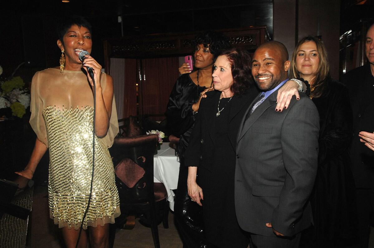 Natalie Cole and Robert Yancy at Cole's 60th birthday party in 2010 in Beverly Hills.