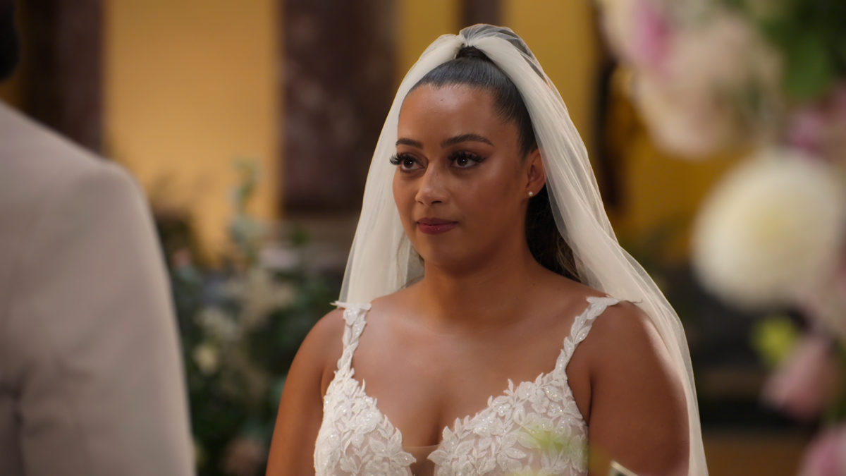 A bride at the altar