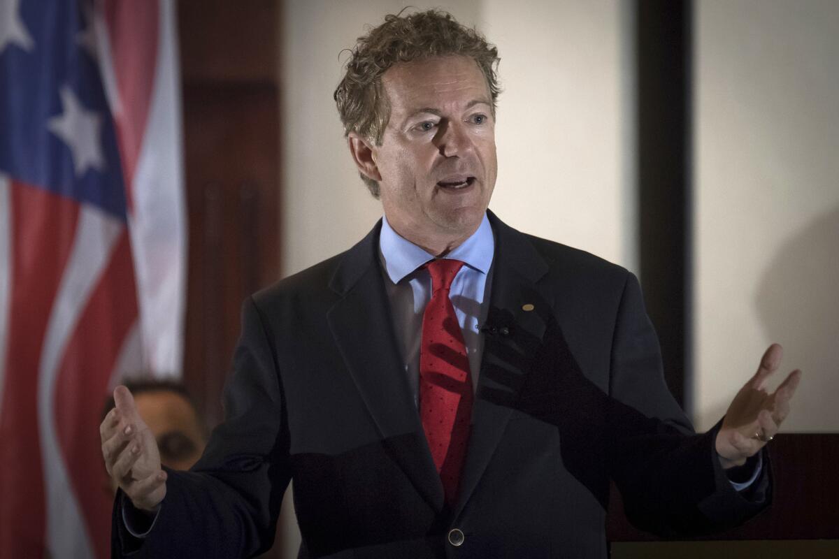 Sen. Rand Paul has expressed opposition to the bill.